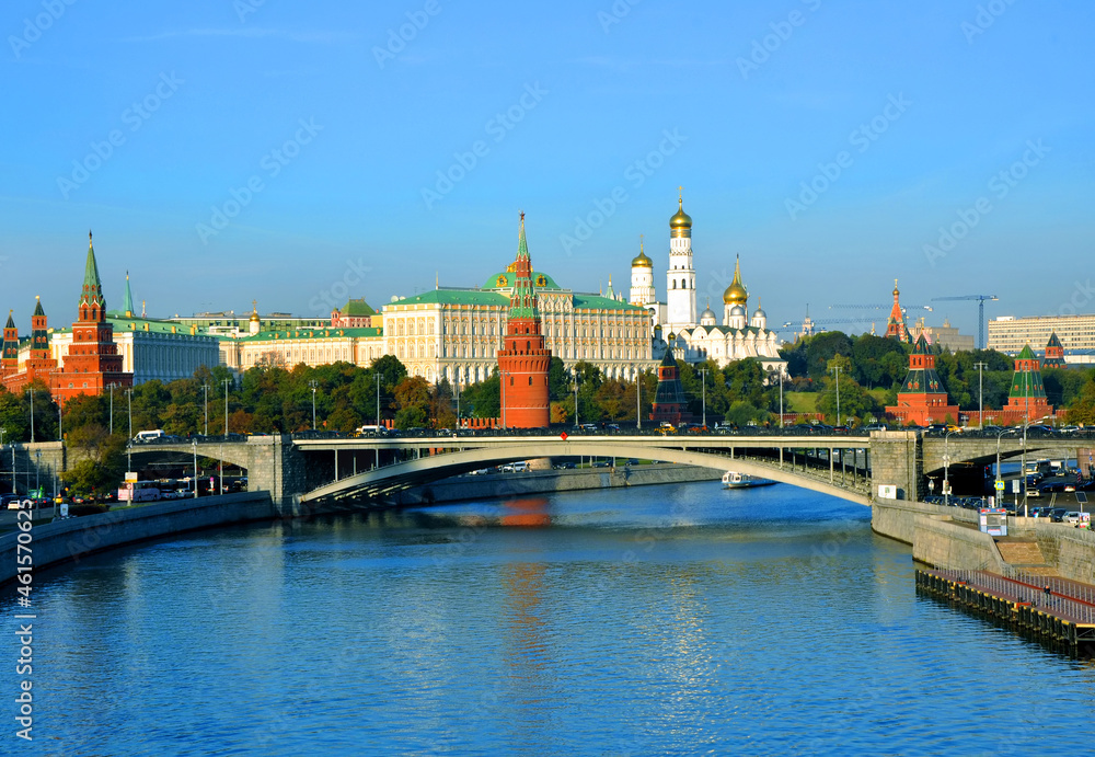 The Kremlin and the Moscow river. Moscow. Russia