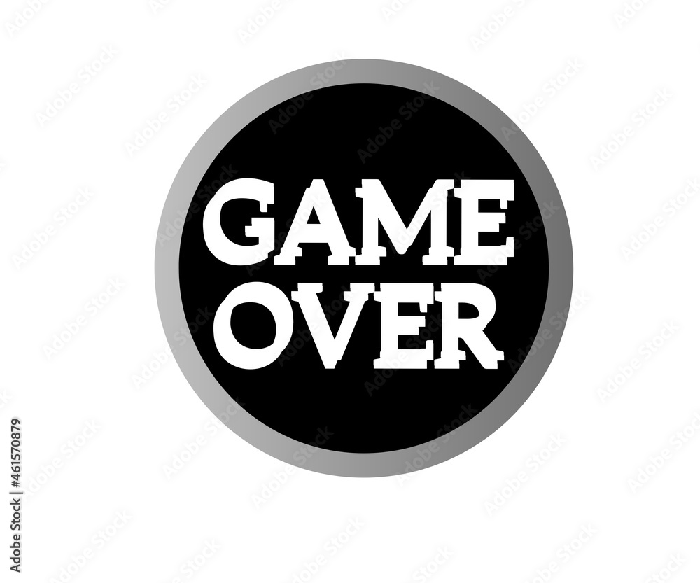 Game Over symbol icon with modern design. Game Over symbol icon with modern design.
