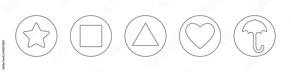 Dalgona sugar honeycombs, sponge candies, ppopgi or bbopki. Traditional Korean snacks with stamps in star, square, triangle, heart, umbrella shapes. Vector outline illustration. Editable stroke. Dalgona sugar honeycombs, sponge candies, ppopgi or bbopki. Traditional Korean snacks with stamps in star, square, triangle, heart, umbrella shapes. Vector outline illustration. Editable stroke.
