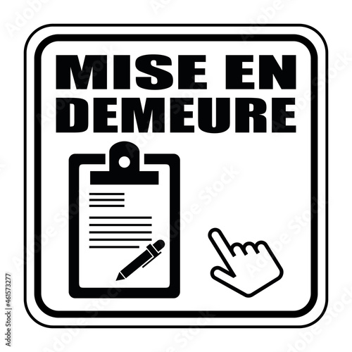 Logo mise en demeure.