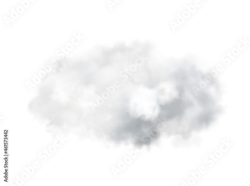 Vector Abstract realistic fog cloud design element