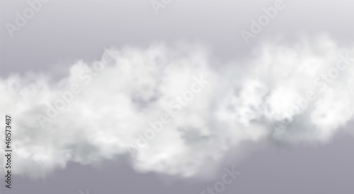 Vector Abstract realistic fog cloud design element