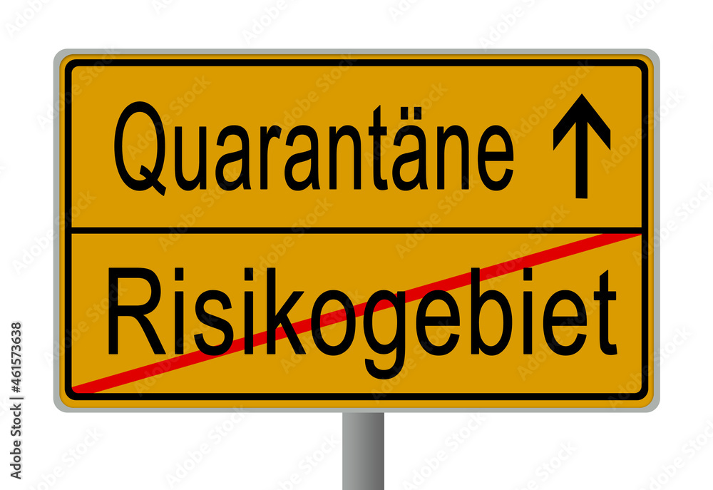 Corona Covid-19 Pandemie Virus Lockdown Schild Corona Covid-19 Pandemie Virus Lockdown Schild