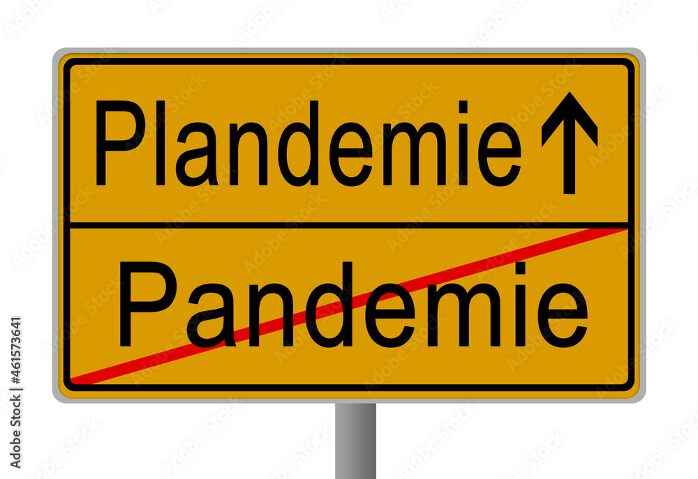 Corona Covid-19 Pandemie Virus Lockdown Schild Corona Covid-19 Pandemie Virus Lockdown Schild