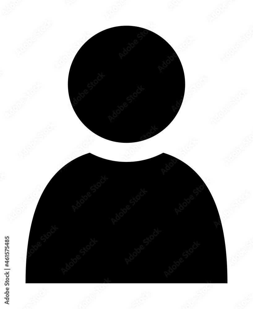 人のシルエットアイコン Stock Vector Adobe Stock