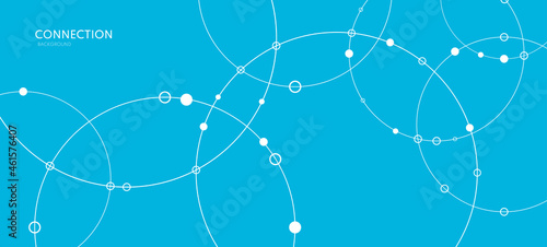 Connection background. Network concept with dots and lines. Vector illustration