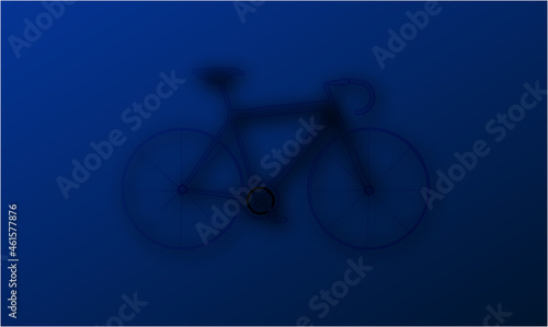 BICICLETA DE RUTA CON FONDO AZUL MARINO