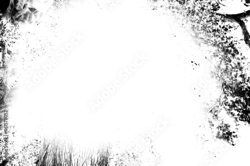 Foto de marco negro grunge, concepto