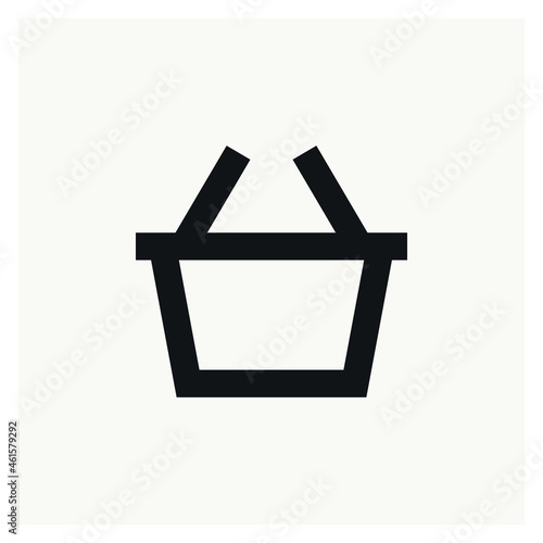 Shoping basket icon sign vector