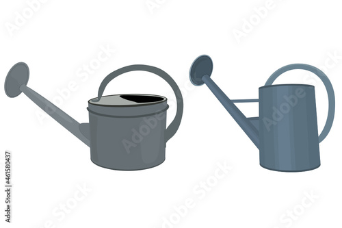 Metal watering cans garden svg vector illustration