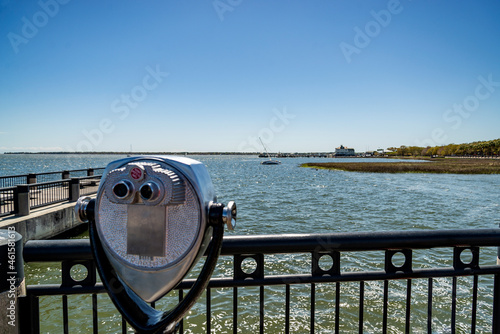 Fishing pier at the Waterfront Park, in Charleston, South Carolina.