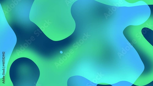 Smooth abstract light blue moving liquid gradient 4k animation