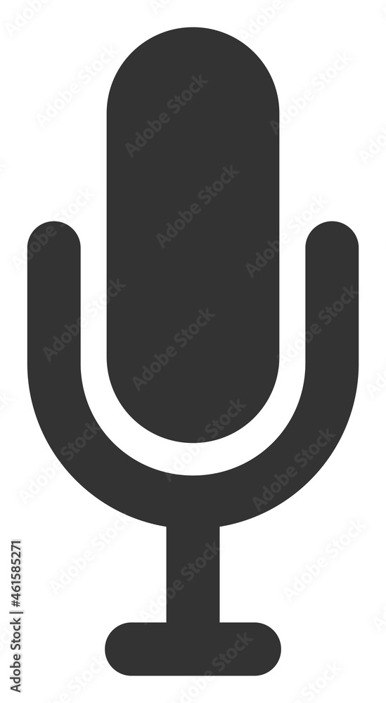 Microphone icon with flat style. Isolated vector microphone icon illustrations, simple style. Microphone icon with flat style. Isolated vector microphone icon illustrations, simple style.