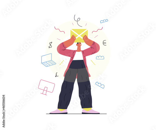 Startup illustration. Concept of building new business