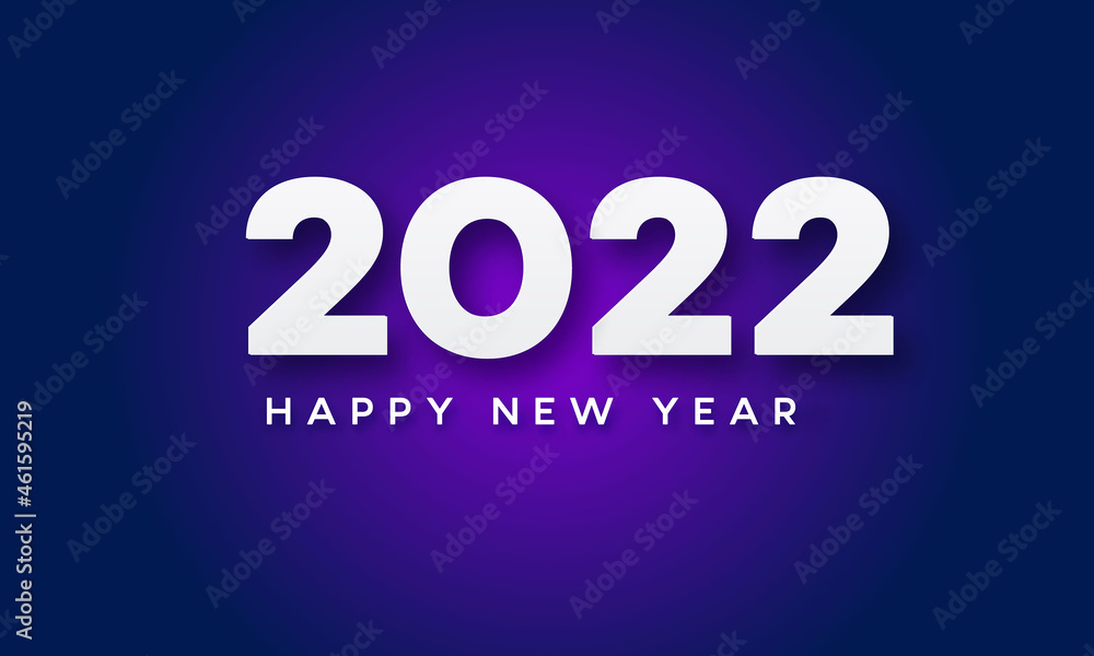 Happy new year 2022 bokeh blue background celebration Happy new year 2022 bokeh blue background celebration