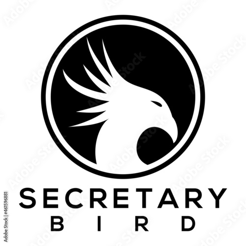 SECRETARY HEAD LOGO DESIGN ICON VECTOR