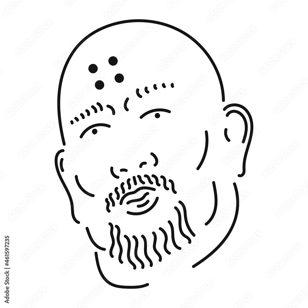 someone's face black line art someone's face black line art