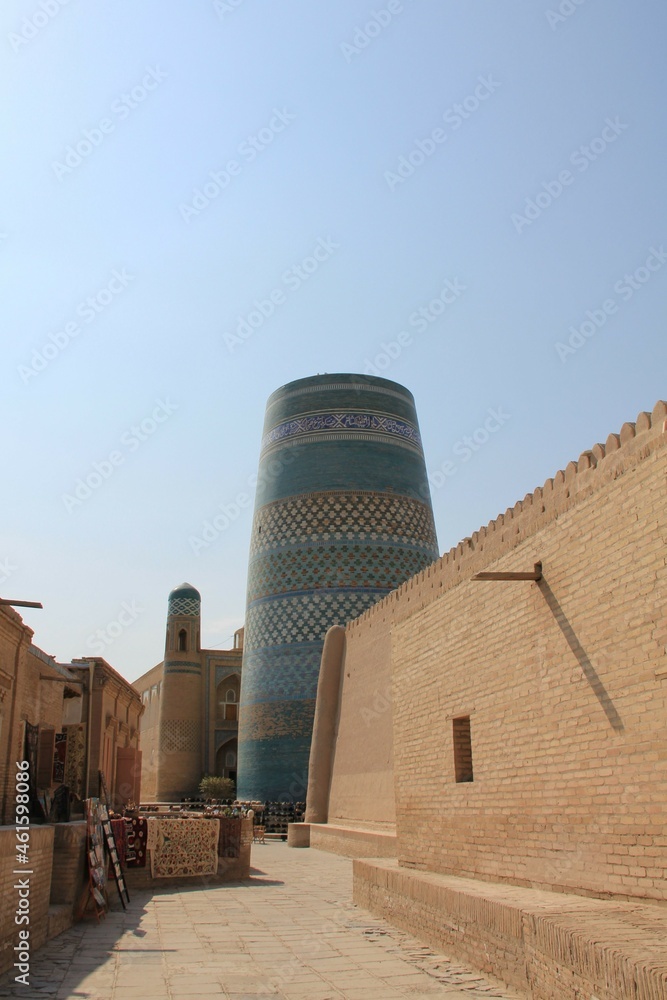 Fototapeta premium ウズベキスタンのヒヴァ都市風景