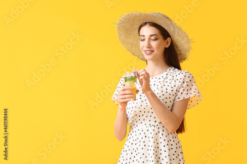Beautiful young woman with ...