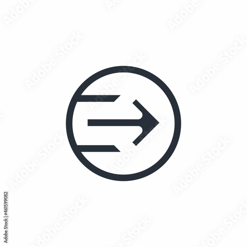 Free Download Move button, shift. Send. Vector linear icon isolated on white background. - GFXLoad