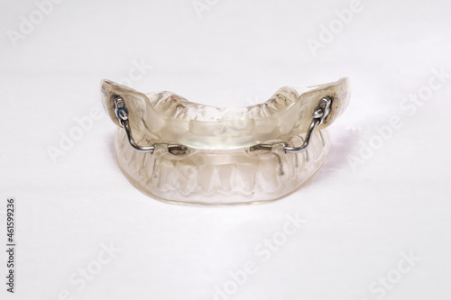 placa de apneia no fundo  branco