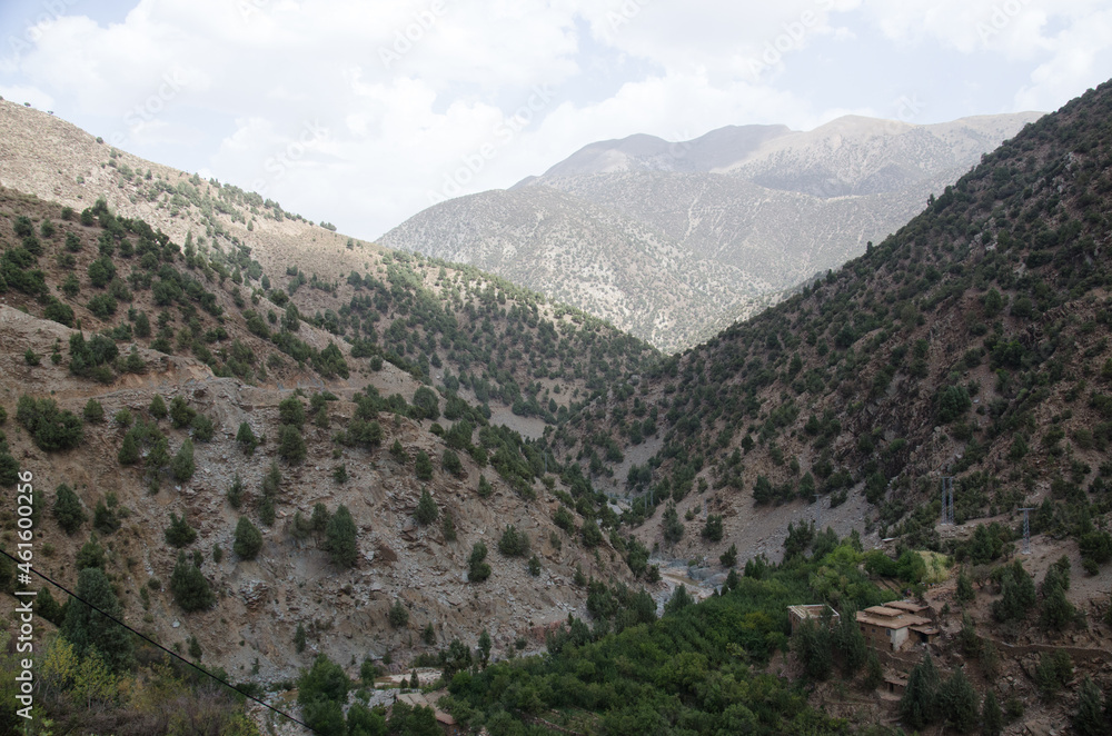 village in high Atlas mountains , morocco