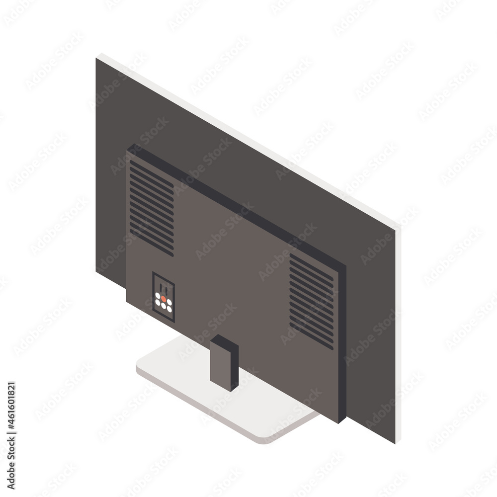 Fototapeta premium desktop computer back