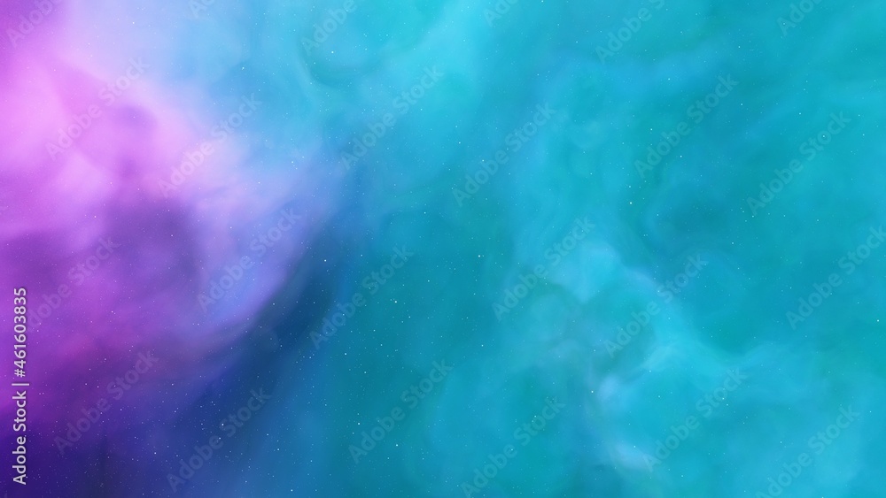 Fototapeta premium Space background with nebula and stars 3d illustration