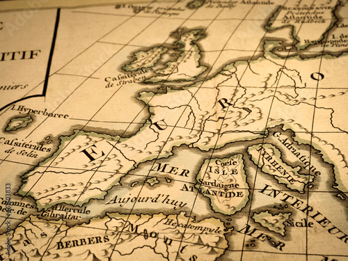 アンティークの古地図 ヨーロッパ