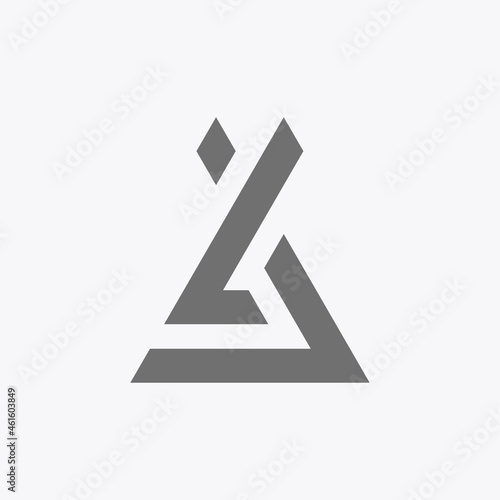 A geometric monogram of the letter JL. Simple and easy to remember. Youthful, playful, and contains values of unity and loyalty. Suitable for various logo projects such as clothing company, etc.
