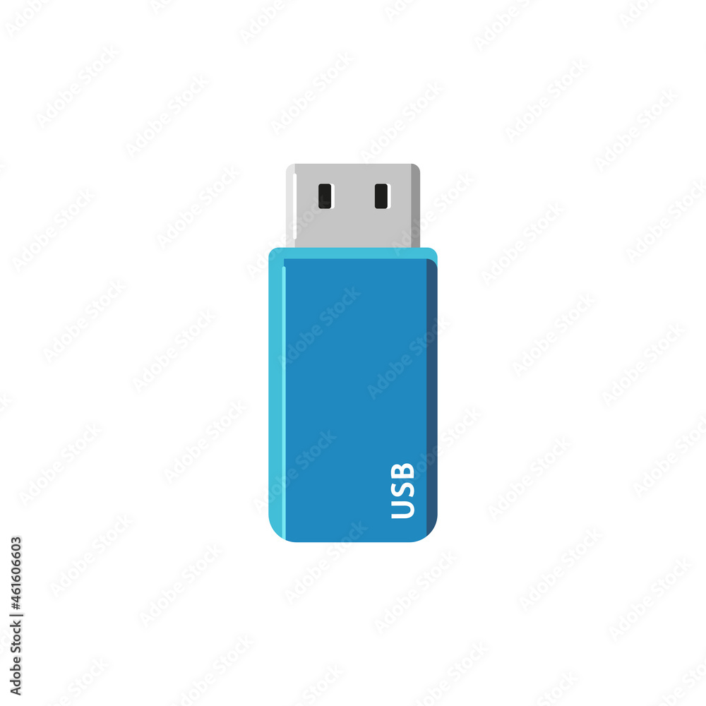 Dispositivo USB. Concepto de conexión, compartir y tecnología. Herramienta para compartir y conectar a una máquina electrónica. Ilustración vectorial Dispositivo USB. Concepto de conexión, compartir y tecnología. Herramienta para compartir y conectar a una máquina electrónica. Ilustración vectorial