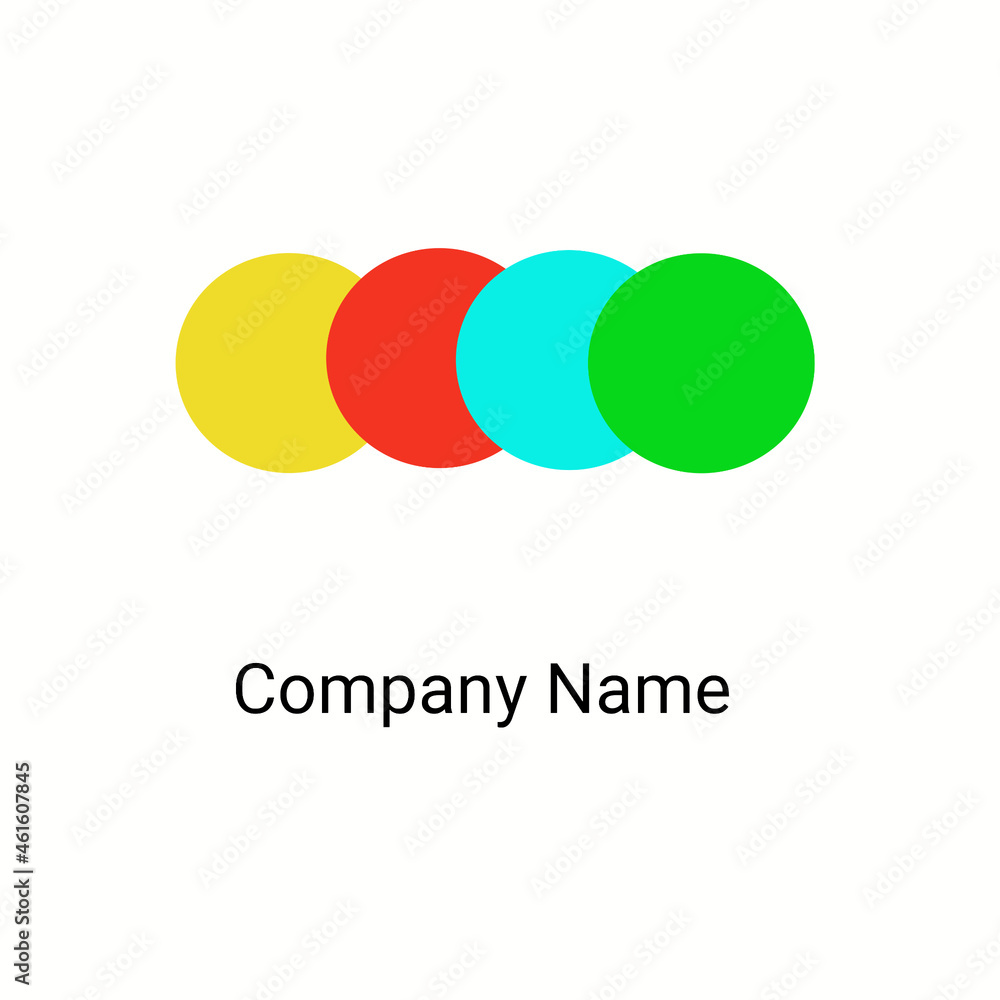 abstract logo design colour full logo icon