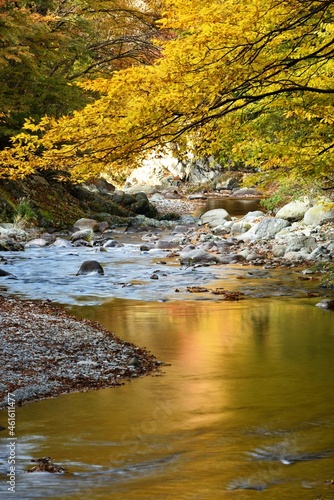 Oashi valley, Kanuma, Tochigi, in autumn photo