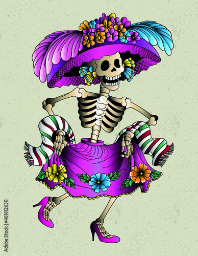 mexican skull catrina