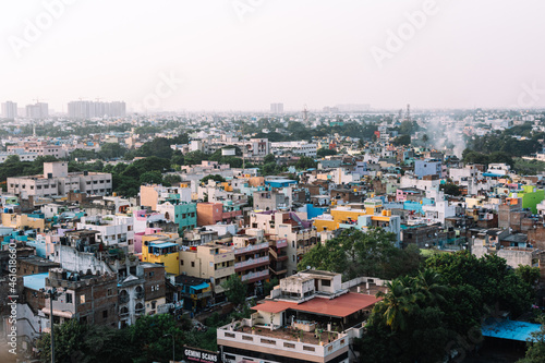 Fototapeta Naklejka Na Ścianę i Meble -  The skyline of Anna Nagar, Chennai (2021)