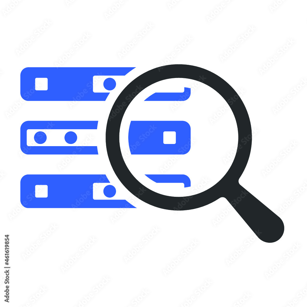 server search icon design vector server search icon design vector