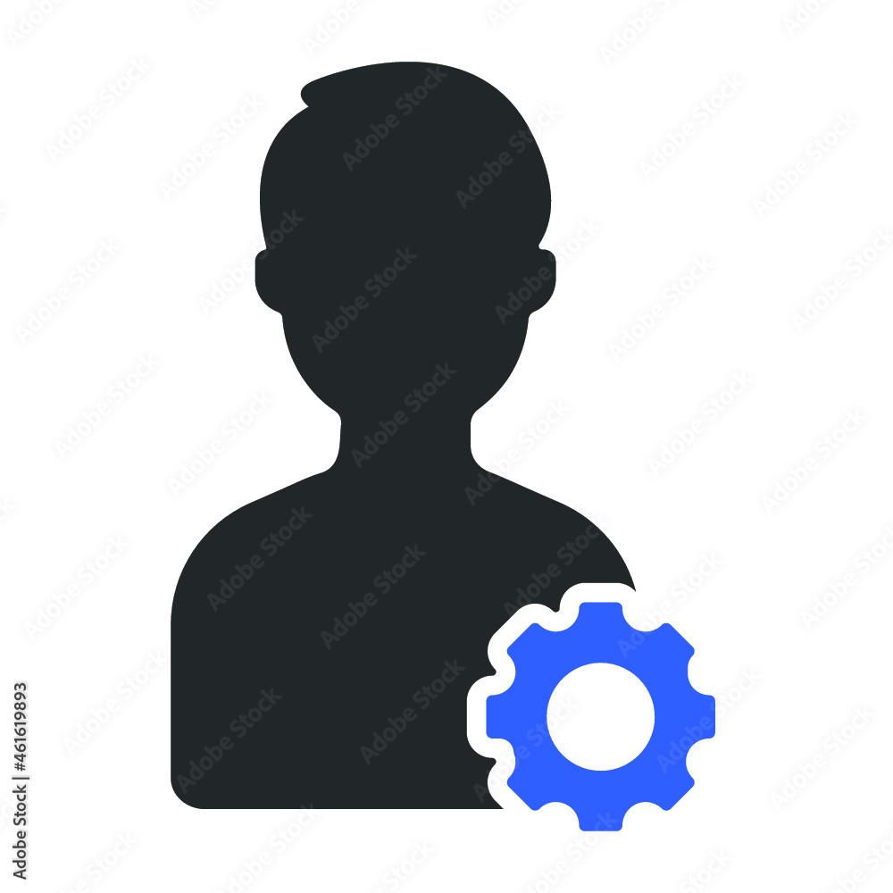 profile setting icon design vector profile setting icon design vector