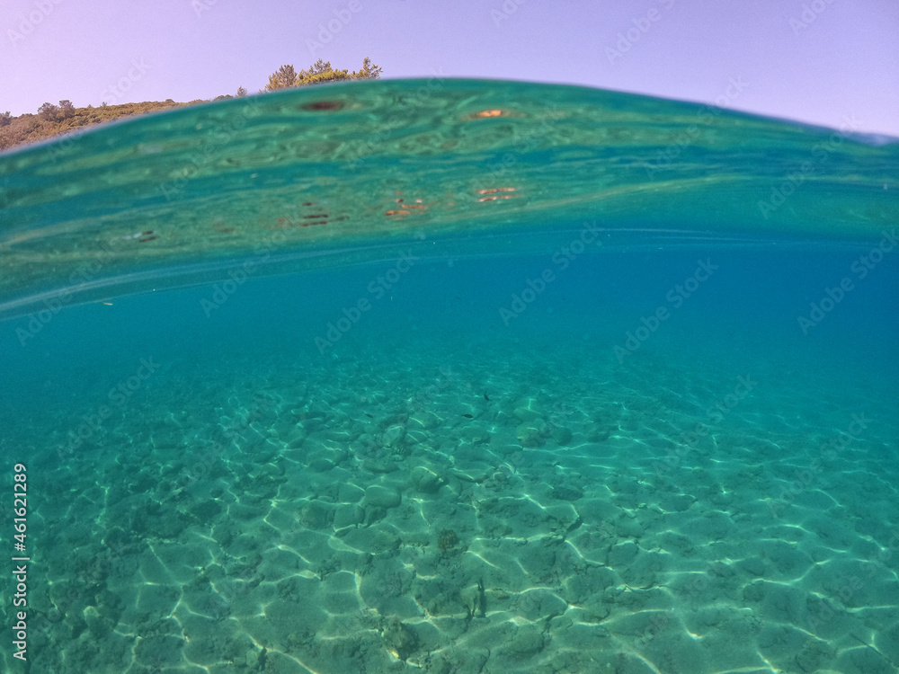 Underwater world of Mediterranean Sea. Near Marmaris, Turkey