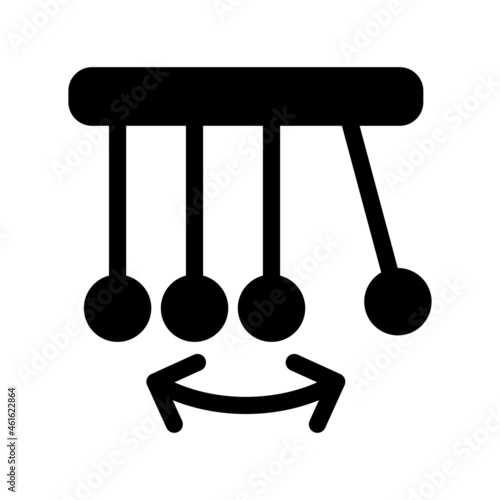 Pendulum Glyph Vector Icon Design