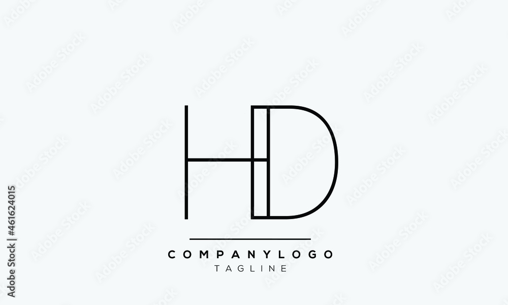 Abstract Letter Initial HD DH Vector Logo Design Template.
Abstract Letter Initial HD DH Vector Logo Design Template.