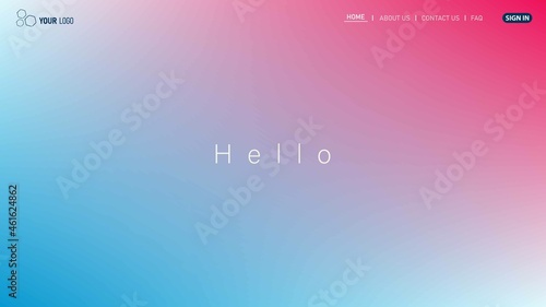 Website Landing Page Template Design, Abstract Modern design for website