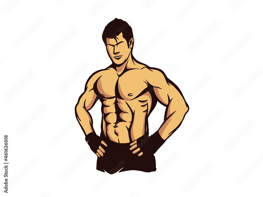 Vector Illustration of Fitness or Gym Logo Icon Vector Illustration of Fitness or Gym Logo Icon