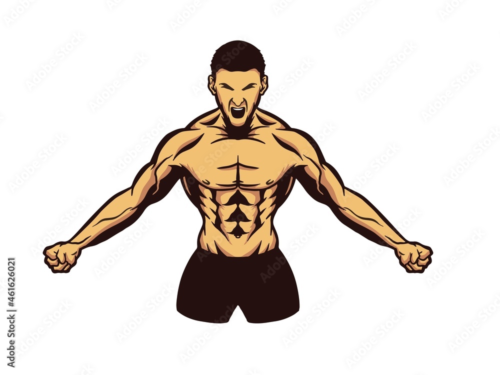 Vector Illustration of Fitness or Gym Logo Icon Vector Illustration of Fitness or Gym Logo Icon