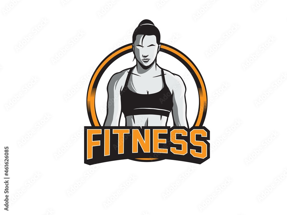 Vector Illustration of Fitness or Gym Logo Icon Vector Illustration of Fitness or Gym Logo Icon