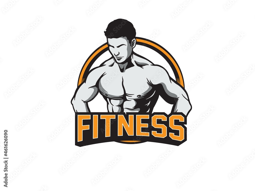 Vector Illustration of Fitness or Gym Logo Icon Vector Illustration of Fitness or Gym Logo Icon