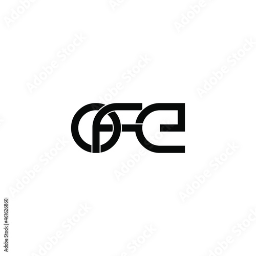 ofe initial letter monogram logo design