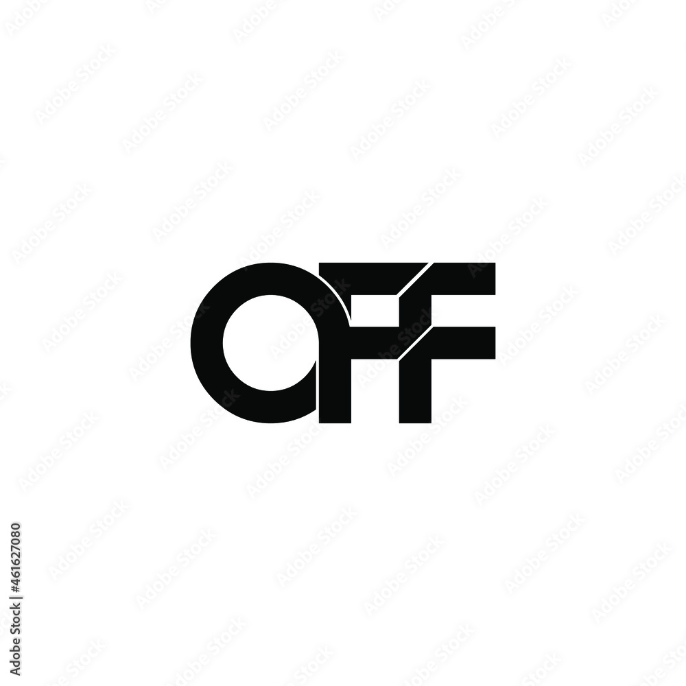 off typography letter monogram logo design off typography letter monogram logo design