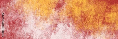 Abstract painting art with white, red and orange grunge paint brush for presentation, website background, halloween poster, wall decoration, or t-shirt design.