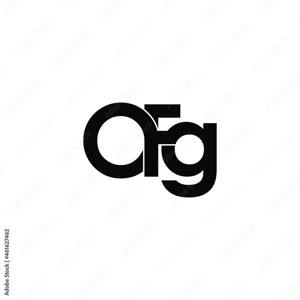 ofg initial letter monogram logo design ofg initial letter monogram logo design
