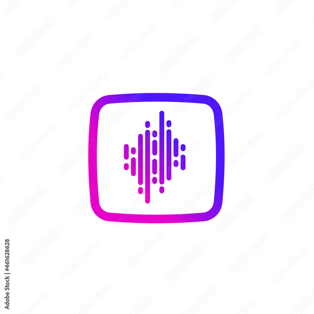 Music app technology logo design Music app technology logo design